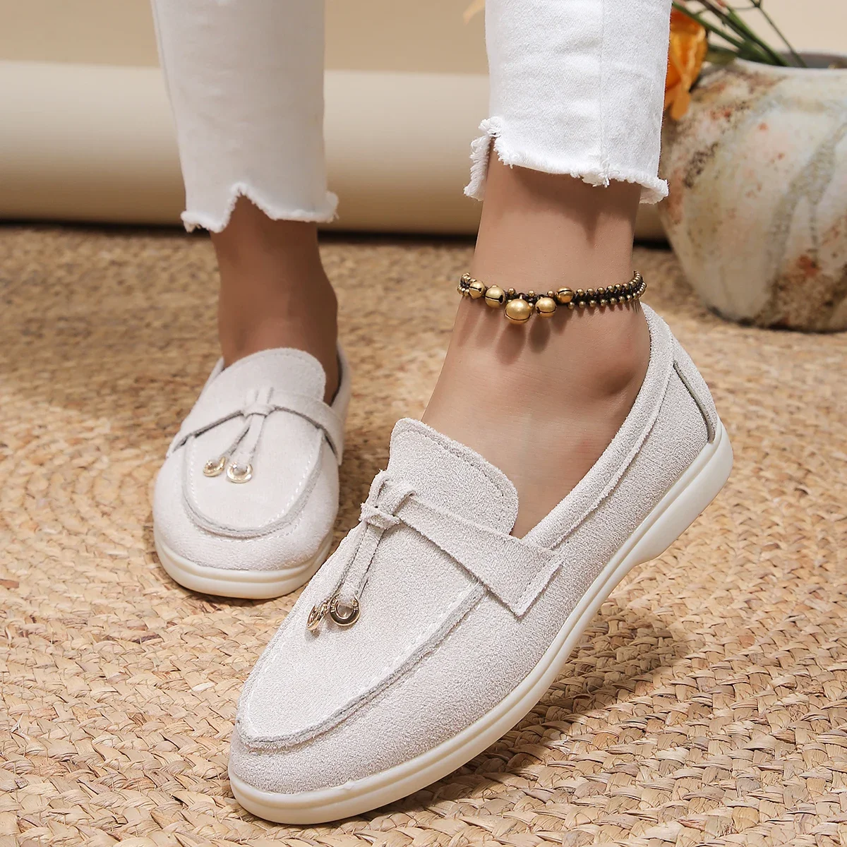 woman trend women loafers slip on ladies flats high quality spring autumn casual flat single shoe woman trend women loafers slip on ladies flats high quality spring autumn casual flat single shoe