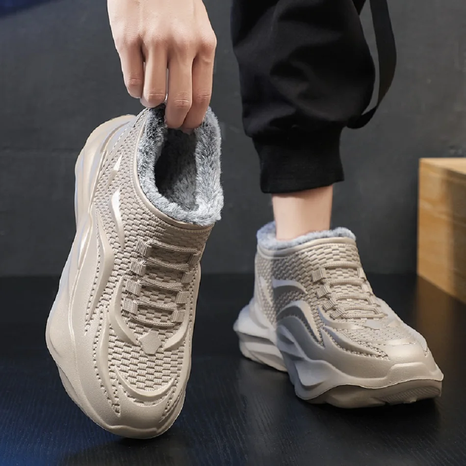 men's outdoors fashion sports snow boots cozy eva lightweight casual shoes winter warm plush non slip cotton shoes christma gift men's outdoors fashion sports snow boots cozy eva lightweight casual shoes winter warm plush non slip cotton shoes christma gift