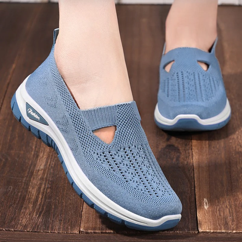2025 new mesh women vulcanized shoes high quality women sneakers slip on flats shoes women loafers plus size 42 walking flat 2025 new mesh women vulcanized shoes high quality women sneakers slip on flats shoes women loafers plus size 42 walking flat