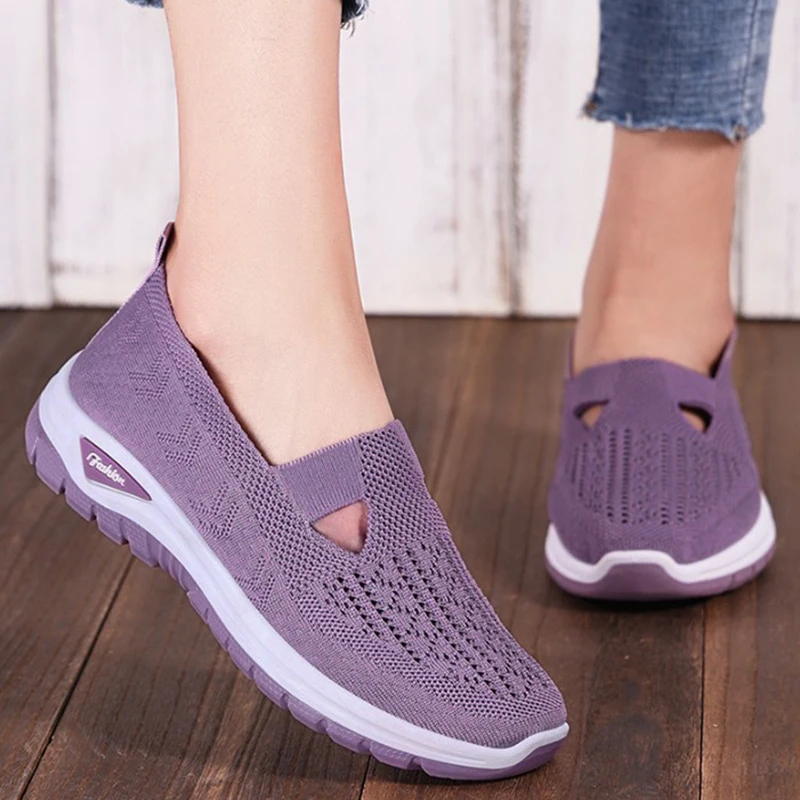 2025 new mesh women vulcanized shoes high quality women sneakers slip on flats shoes women loafers plus size 42 walking flat 2025 new mesh women vulcanized shoes high quality women sneakers slip on flats shoes women loafers plus size 42 walking flat