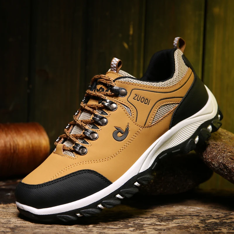 men's waterproof hiking shoes autumn winter outdoor pu leather sports wear resistant walking tactical shoes men's waterproof hiking shoes autumn winter outdoor pu leather sports wear resistant walking tactical shoes