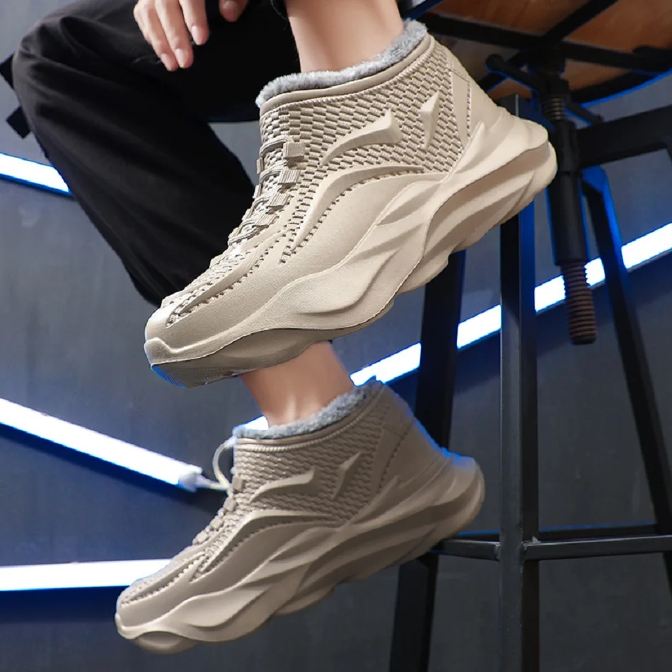 men's outdoors fashion sports snow boots cozy eva lightweight casual shoes winter warm plush non slip cotton shoes christma gift men's outdoors fashion sports snow boots cozy eva lightweight casual shoes winter warm plush non slip cotton shoes christma gift