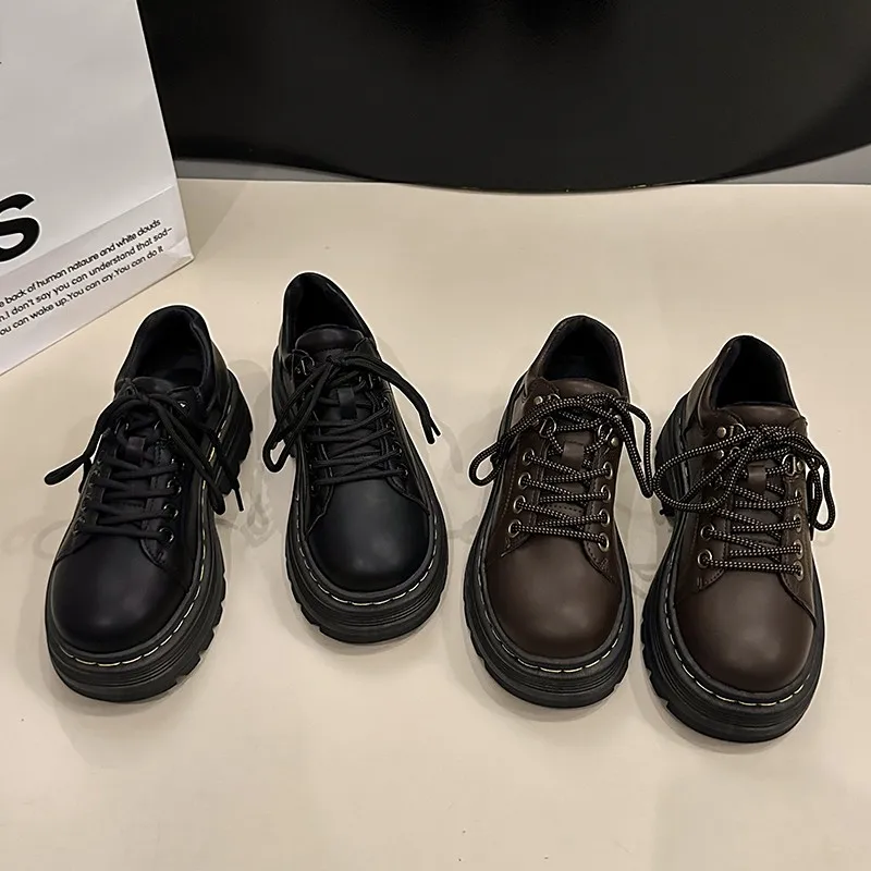 womens derby shoes autumn british style female footwear loafers with fur round toe clogs platform casual sneaker leather fall pr womens derby shoes autumn british style female footwear loafers with fur round toe clogs platform casual sneaker leather fall pr