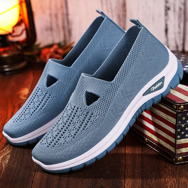 2025 new mesh women vulcanized shoes high quality women sneakers slip on flats shoes women loafers plus size 42 walking flat 2025 new mesh women vulcanized shoes high quality women sneakers slip on flats shoes women loafers plus size 42 walking flat